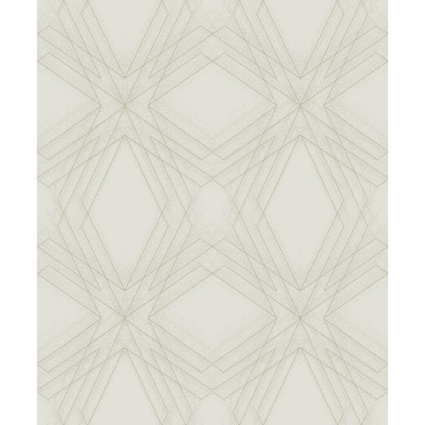 A-Street Prints Relativity Grey Geometric Grey Wallpaper Sample