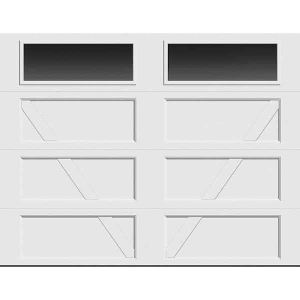 【激レア】garage 私家版 Windows Clopay Bridgeport Steel Design V 9 ft. X 7 ft. Non-Insulated White