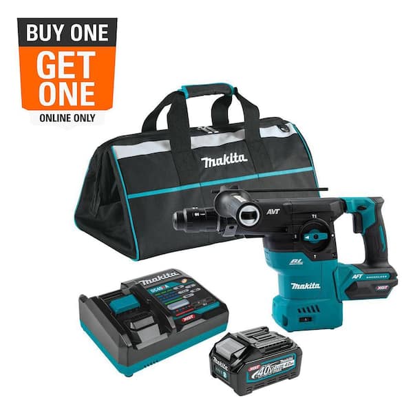 40-Volt maximum XGT Brushless Cordless 1-3/16 in. Rotary Hammer Kit, with Interchangeable Chuck AWS Capable (4.0Ah)