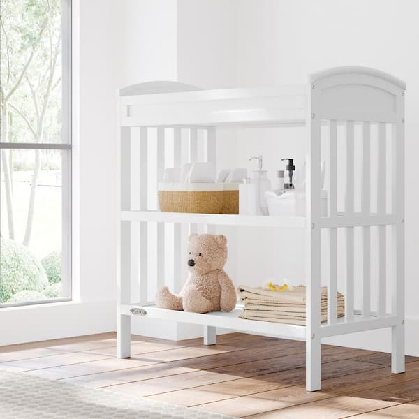 Benton White Changing Table with Water-Resistant Changing Pad
