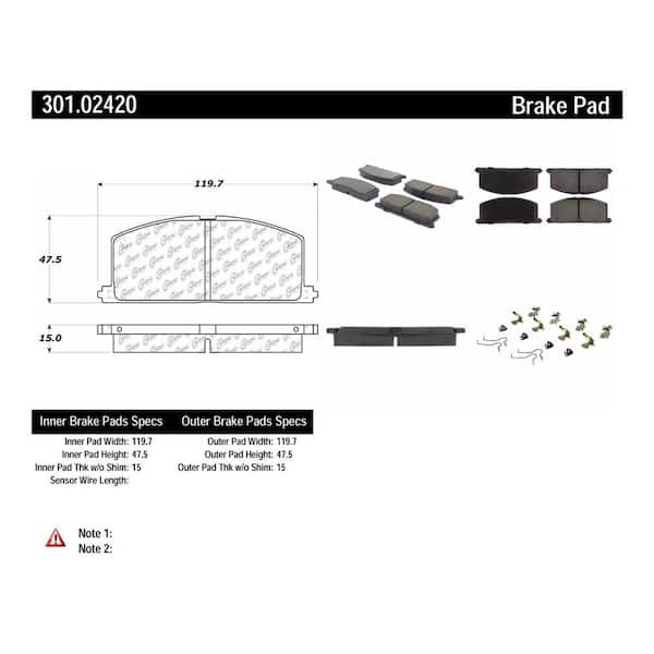Centric Parts Disc Brake Pad Set