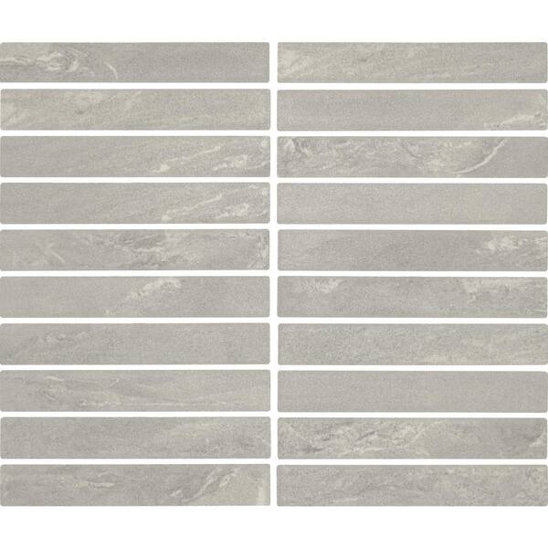 Daltile Bryne Mist 12 in. x 10 in. Glazed Ceramic Straight Joint Mosaic Tile (8.3 sq. ft./case)