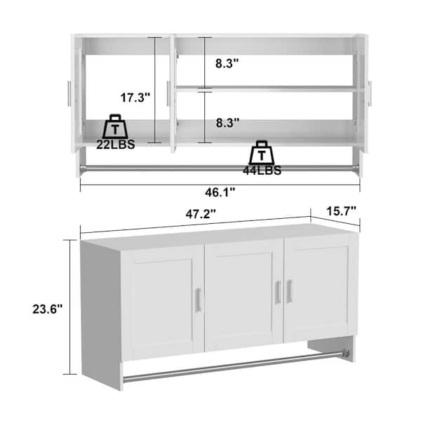 Home Decorators Collection Juno 18 in. W x 6 in. D x 49 in. H Black Wall  Mount Bathroom Storage Wall Cabinet Juno SS-B - The Home Depot