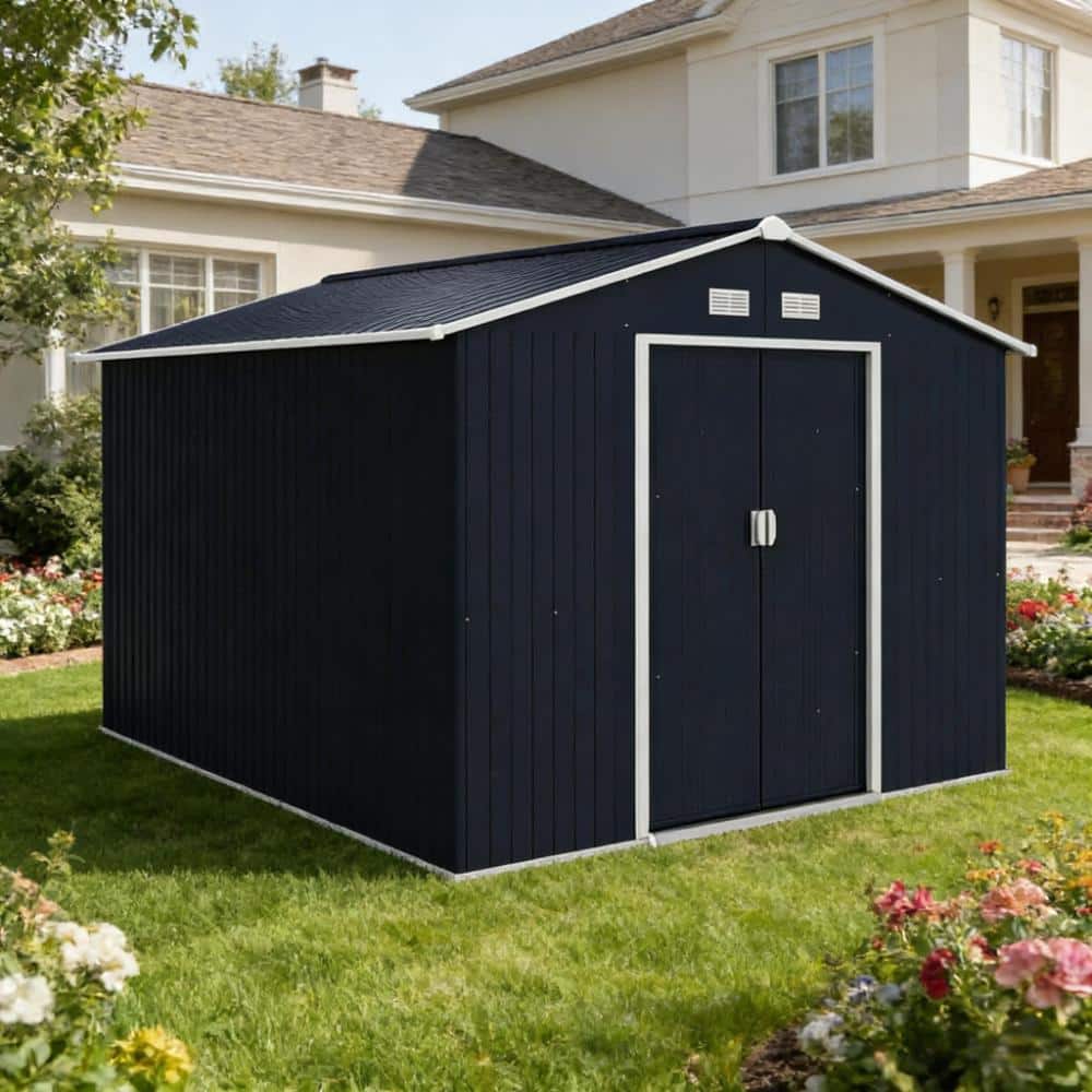 Spacious Metal Tool Shed Outdoor Storage Shed price history on PriceWatchPro