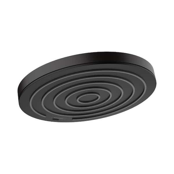 Pulsify S 1-Spray Patterns 2.5 GPM 10 in. Wall Mount Fixed Shower Head in Matte Black