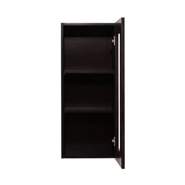 LIFEART CABINETRY Anchester Assembled 15 in. x 36 in. x 12 in. Wall Mullion Door Cabinet with 1-Door 2-Shelves in White