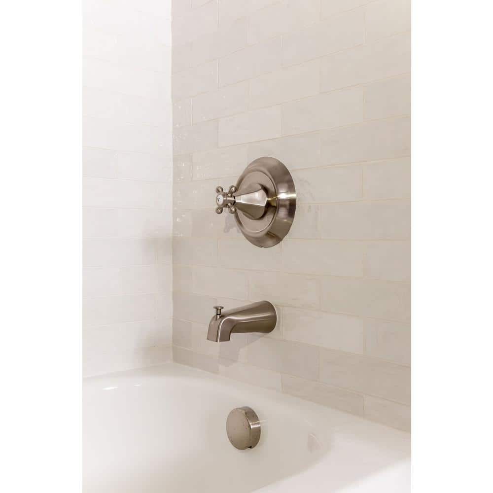 Apollo White Polished Ceramic Subway Tile 2.58-in x 8-in