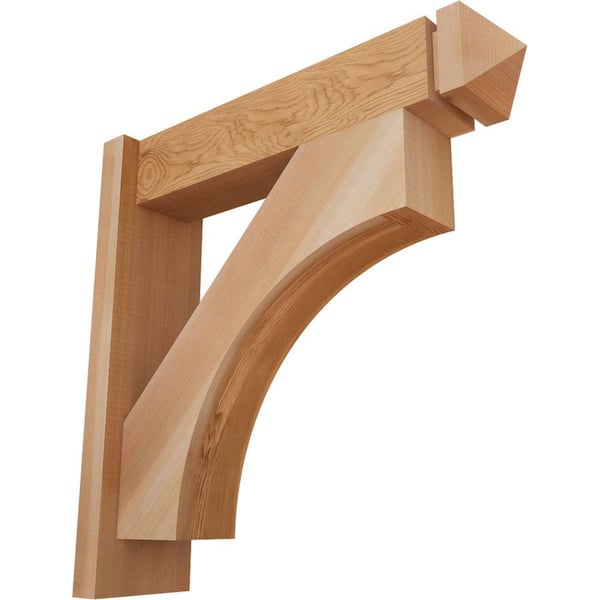 Ekena Millwork 6 in. x 22 in. x 22 in. Western Red Cedar Westlake Arts and Crafts Smooth Outlooker