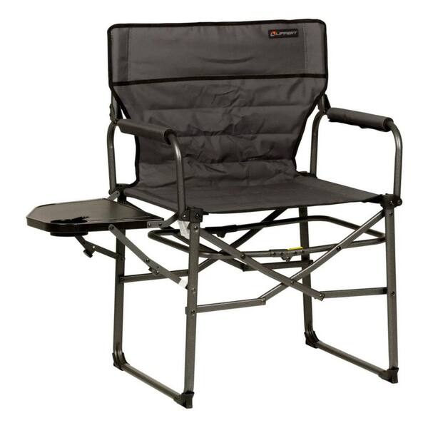 Lippert Scout XL Director Chair with Side Table - Dark Gray
