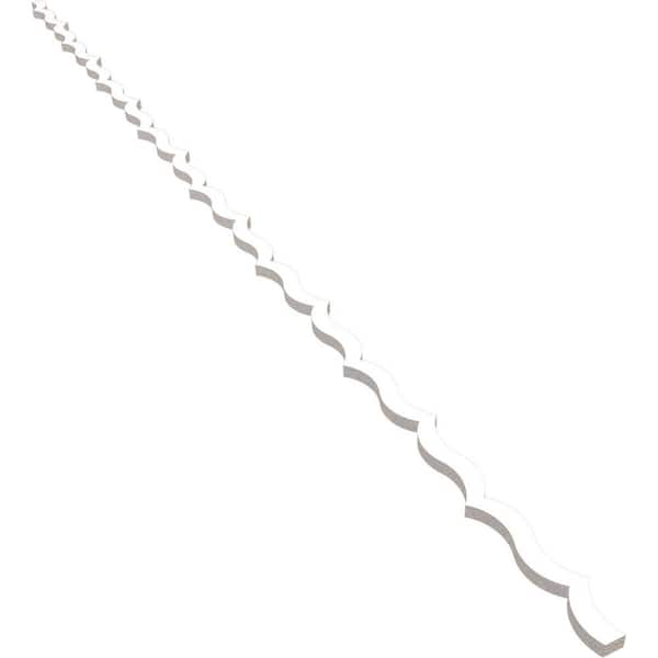May 94 in. H x 0.75 in. W Slatwall Panels in PVC 43-Pack