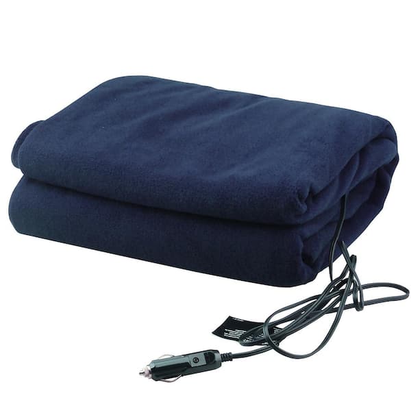 Ultra Performance 12-Volt Heated Travel Blanket in Navy Blue