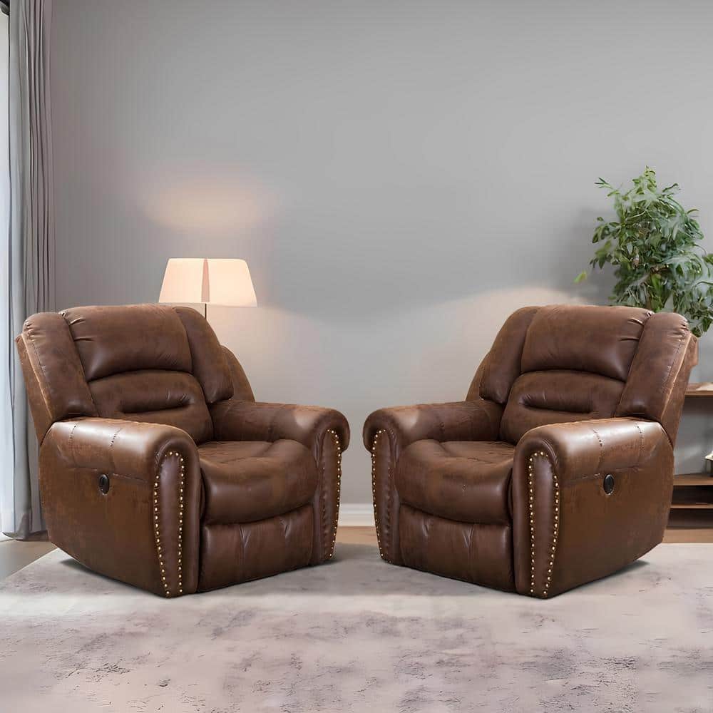 NYRVA FLARED LEATHER COFFEE BROWN 36インチ