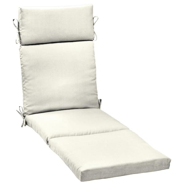 ARDEN SELECTIONS Canvas Texture 21 in. x 72 in. Outdoor Chaise Lounge Cushion in Sand