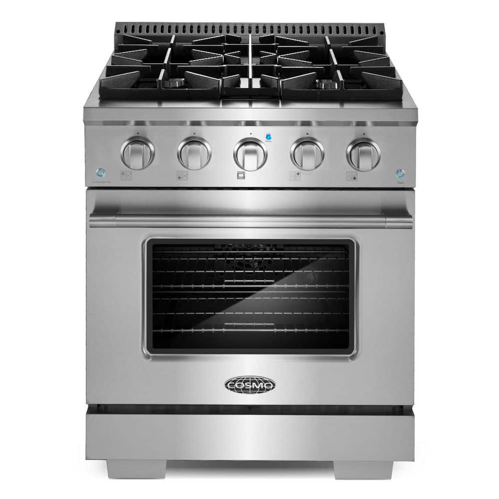 Cosmo 30 in. Vista Collection 4.3 cu. ft. Gas Range, 4-Burners ...