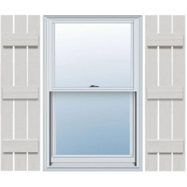 Timberthane 17.125 in. W x 58 in. H Spaced (Three Board) Board and Batten Shutters