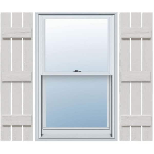Ekena Millwork Timberthane 17.125 in. W x 70 in. H Spaced (Three Board) Board and Batten Shutters