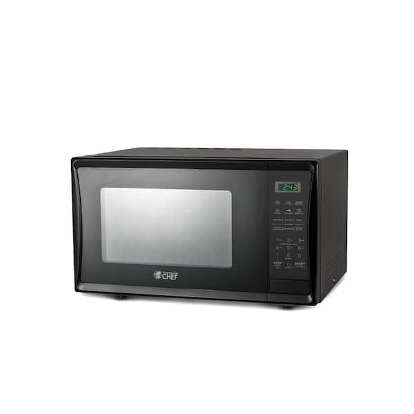 20.2 in. Width 1.1 cu.ft. Black 1000-Watt Countertop Microwave Oven