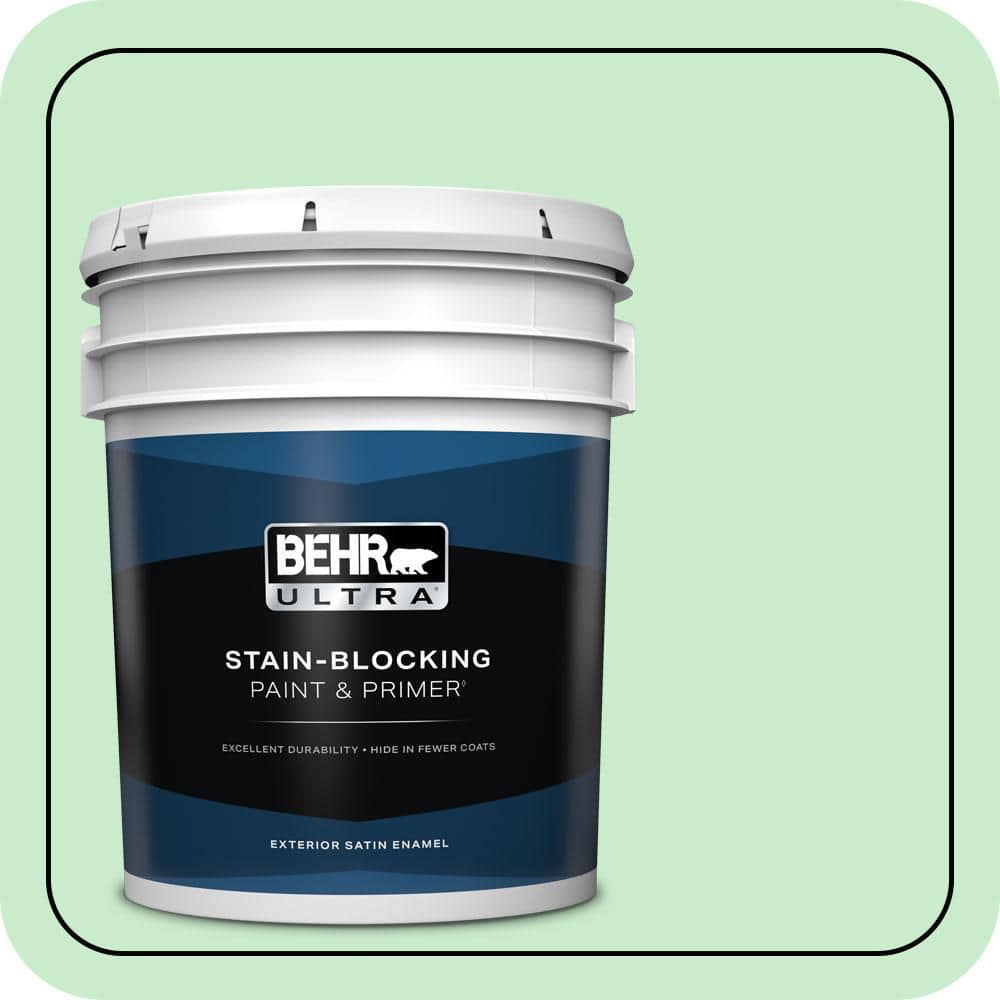 5 gal. #P390-2 Chilled Mint Satin Enamel Exterior Paint & Primer price history on PriceWatchPro