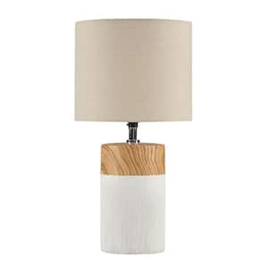 Nicolo 17.32 in. White Table Lamp