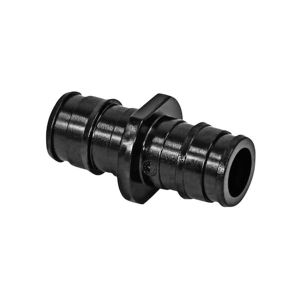 The Plumber's Choice 1 in. PEX-A Coupling Pipe Fitting Plastic Poly Alloy Expansion Barb in Black
