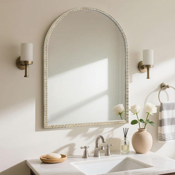 WallBeyond Gold 24 in. W x 32 in. H Vintage Arched Cast Iron