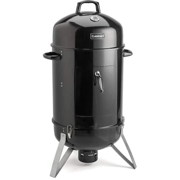 Vertical 18 in. Dia Charcoal Smoker in Black