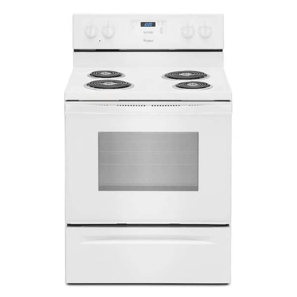 Whirlpool 4.8 cu. ft. Freestanding Electric Range Oven in White, Counter Depth