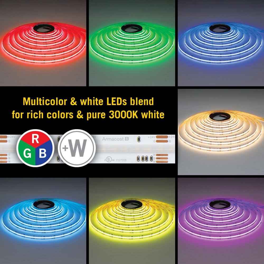RibbonFlex Pro 24V 8ft White COB LED Strip Light