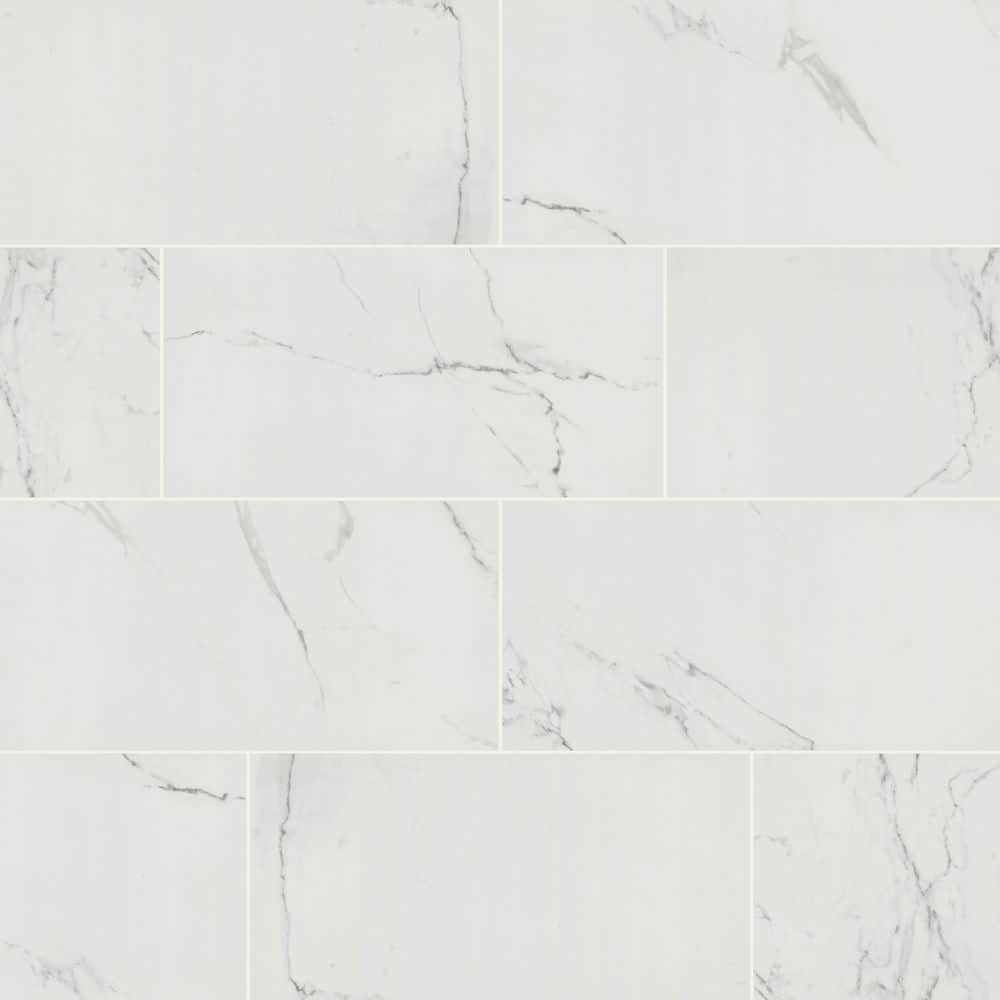 Take Home Tile Sample - Praia Carrara 24 in. x 48 in. Polished Porcelain Floor and Wall Tile - 4 in. x 4 in price history on PriceWatchPro