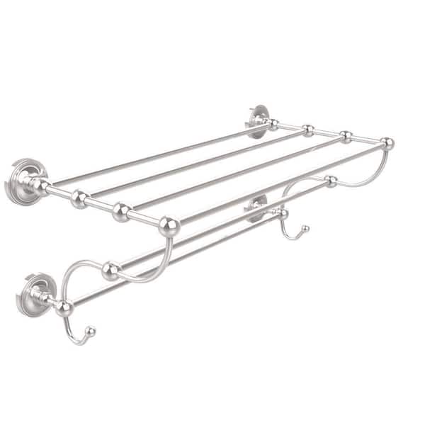 Prestige Regal Collection 36 in. W Train Rack Towel Shelf in Polished Chrome