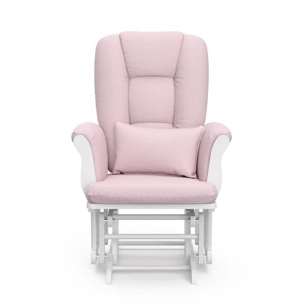 Storkcraft glider pink cheap and white