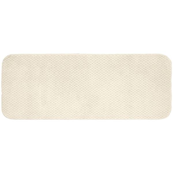 Garland Rug Cabernet Ivory 22 in. x 60 in. Washable Bathroom Accent Rug