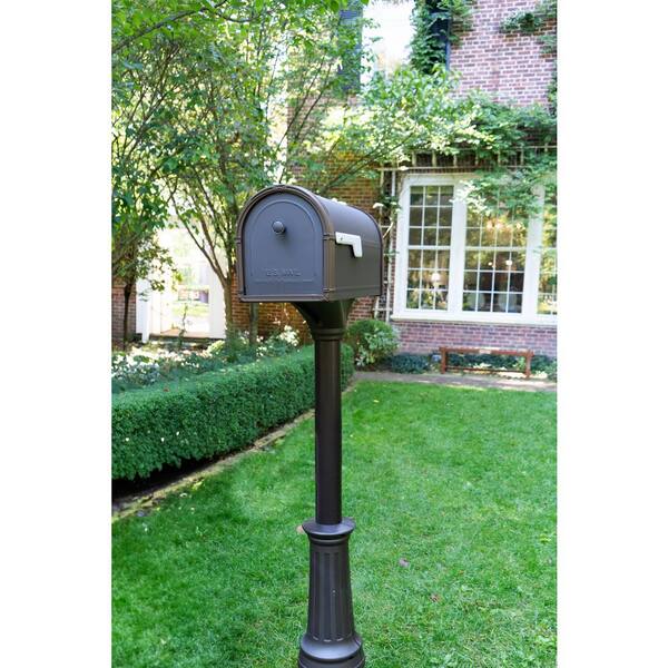 Elevado Decorative In-Ground Post in Rubbed Bronze