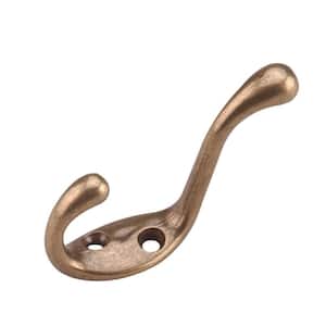 IDH by St Simons 17020-015 Solid Brass Coat Hat Hook Satin Nickel