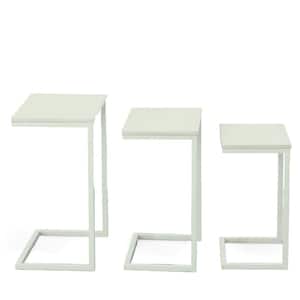 Addison White 3-Piece Nesting End Table