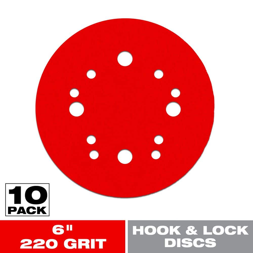 6 in. 220-Grit Hook and Lock ROS Sanding Discs price history on PriceWatchPro