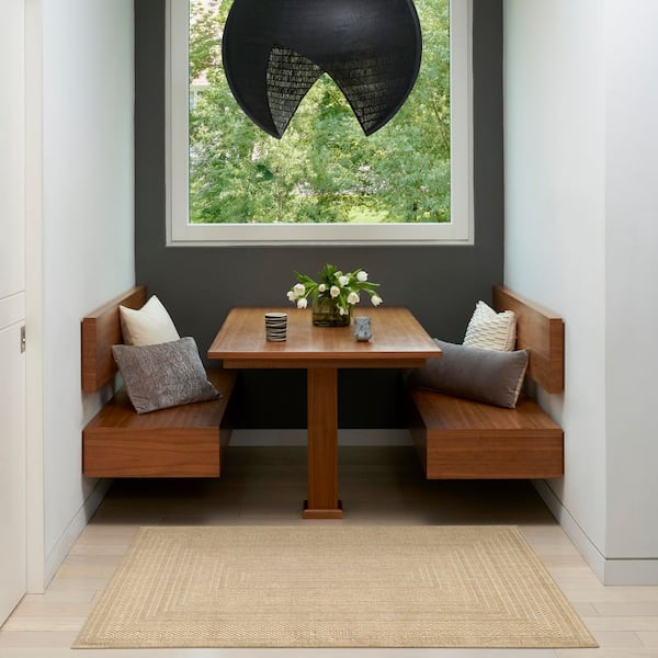 Tulum Taupe Ivory 2 ft. x 3 ft. Linear Contemporary Area Rug