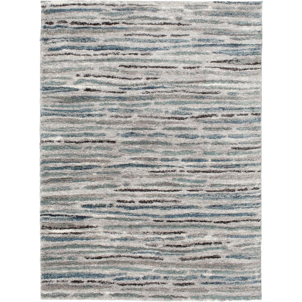 Home Decorators Collection Shoreline Multi 8 ft. x 10 ft. Striped Area Rug  1203PM80HD.101 - The Home Depot