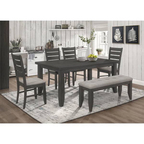 Grey discount dining benches