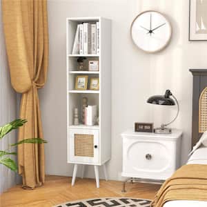 White 54 in. Accent Cabinet with 4 of Shelves