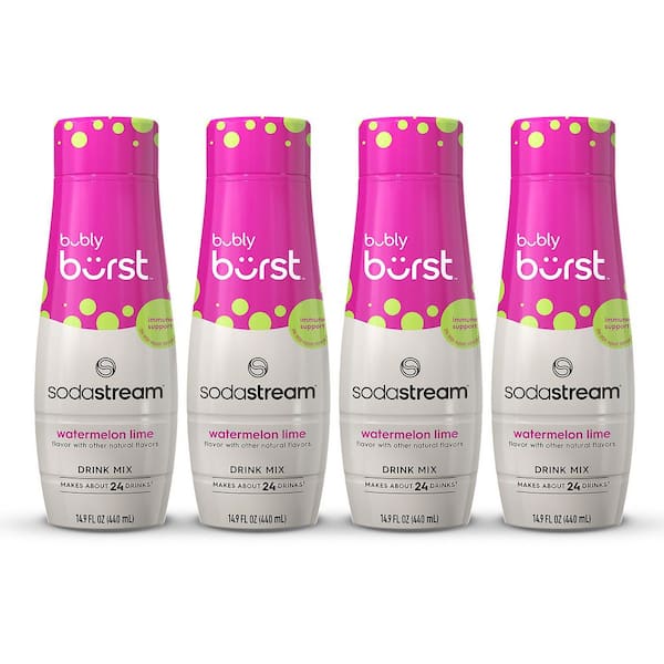 SodaStream Bubly Burst Watermelon Lime Drink Mix 4-Pack