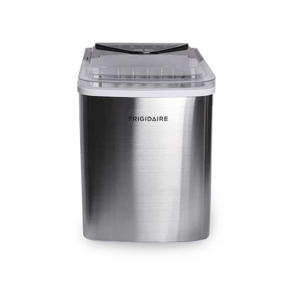 Frigidaire 9.4 in 26 lbs. Bullet Countertop Ice Maker in Stainless Steel
