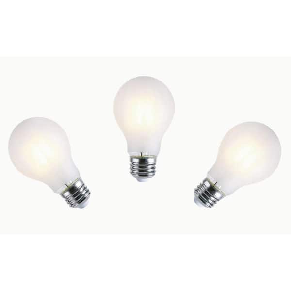 150W Equivalent A23,15W LED Dimmable, Frosted Light Bulb, 3000K (Warm White), E26 Standard Base (Set of 3)