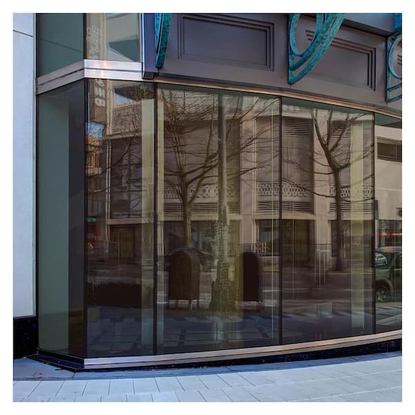 BuyDecorativeFilm 36 in. x 100 ft. PRBR Premium Color High Heat Control and Daytime Privacy Bronze Window Film
