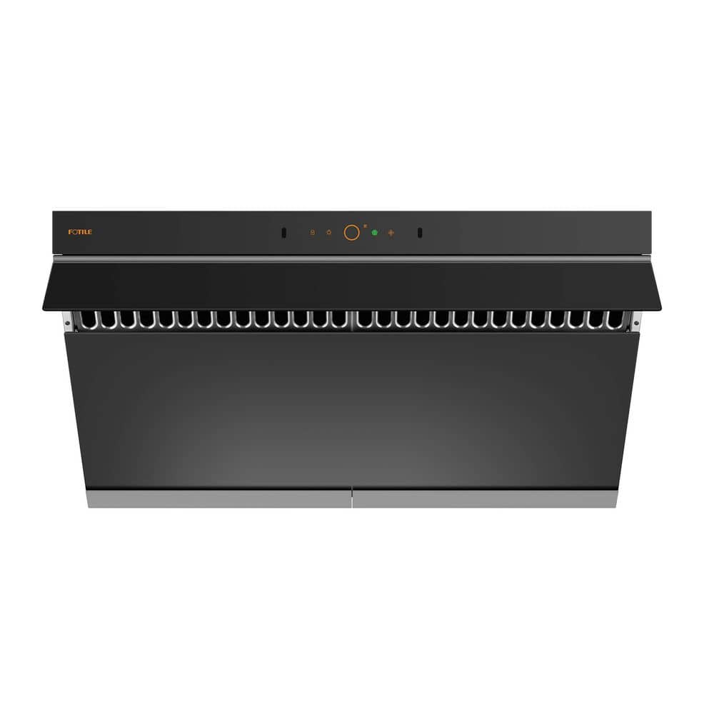 Slant Vent 36 in. 1100 CFM Ducted Under Cabinet Range Hood in Moonshadow Tempered Glass with Motion and Touch Activation