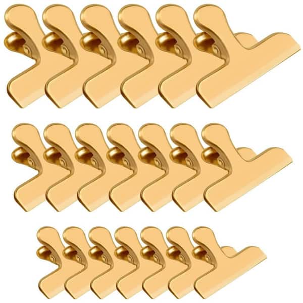3 in. Stainless Steel Chip Clips with Heavy Duty and Metal Hinge for Kitchen, Food Bags and File Clamps (20-Pack)
