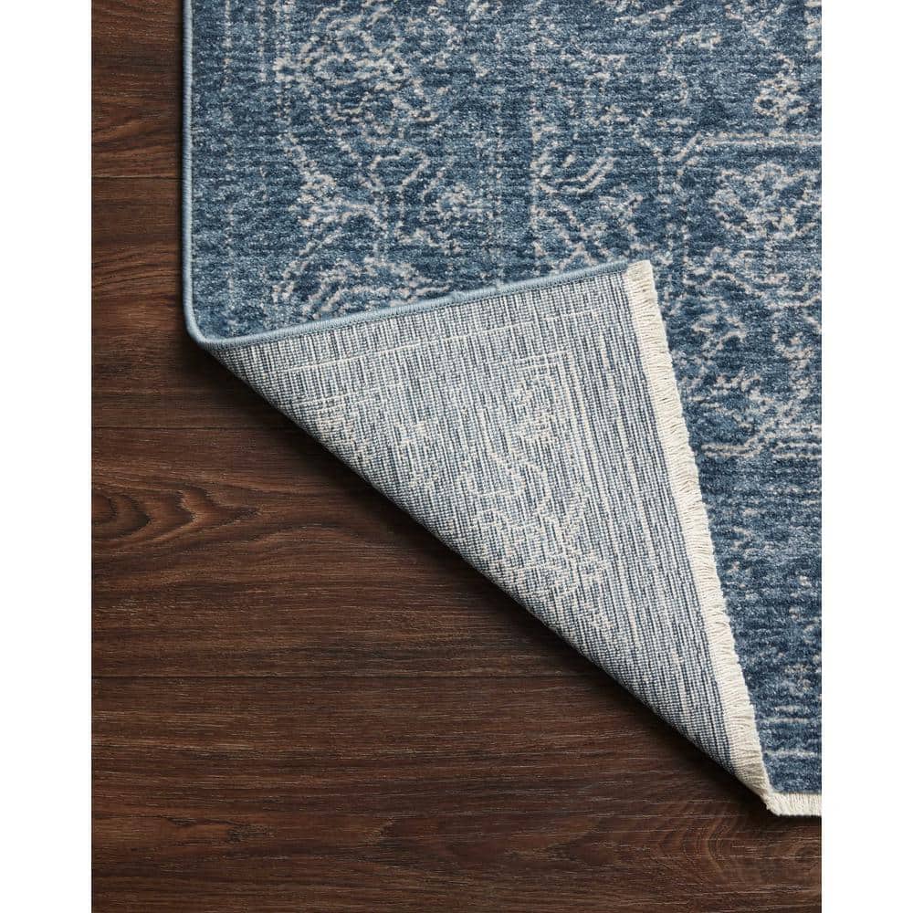 Denim Dove 63"x93" Rectangular Easy Care Viscose Rug