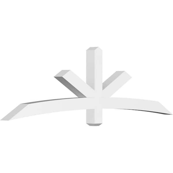 Ekena Millwork Alberta 84 in. W x 24.5 in. H x 4 in. D Signature Polyurethane Bracket