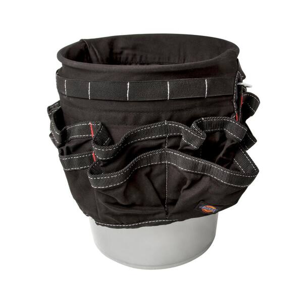 Dickies 12 in. 42-Compartment Tool Bucket Organizer in Black