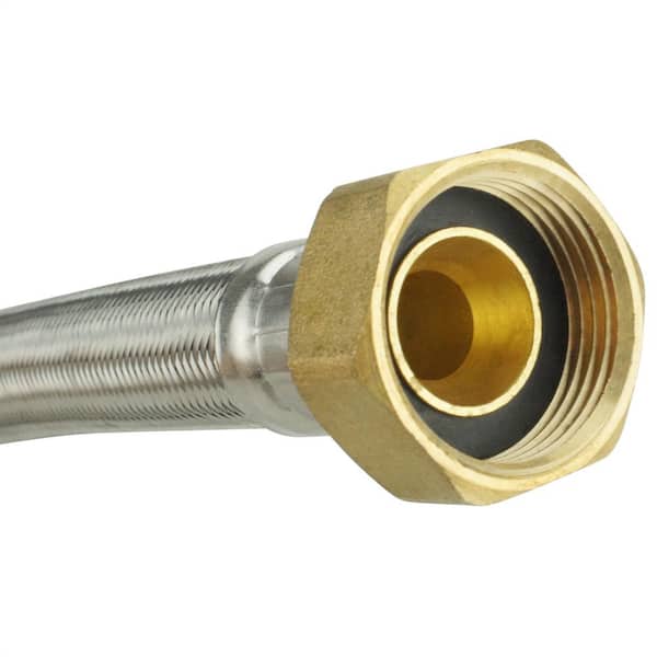 Flexible Acier Tressé 36 Pouces – Filetage Femelle 3/4 Pouce, Inox, Neuf